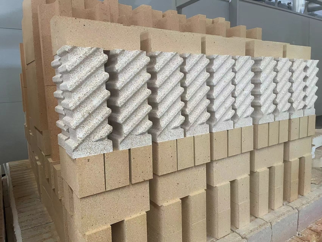 75-85% Al2O3 Alumina-Krom-Zr İçeriği Yüksek Alumina Chrome Zirkon Refractory için Tuğla