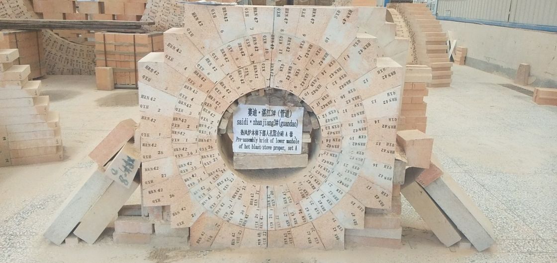 SK40 Korindon Esaslı Yüksek Alümina Tuğla Döner Fırın, Sıcak Şok Fırın ve Kireç Fırını İçin Yaygın